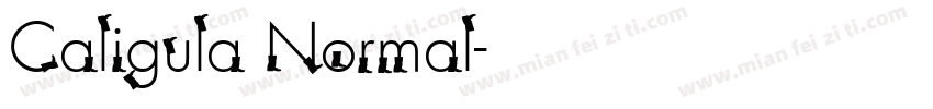 Caligula Normal字体转换